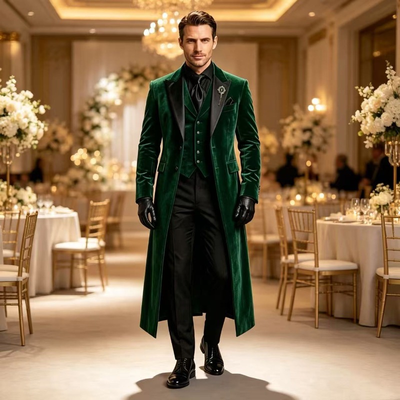 X Men Grooming - Vintage X‑Long Velvet Suits for Men