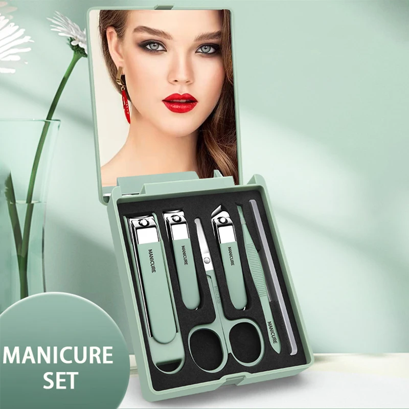 Quality Men'S Grooming Kit - 6pcs Nail Care Kit - Compact