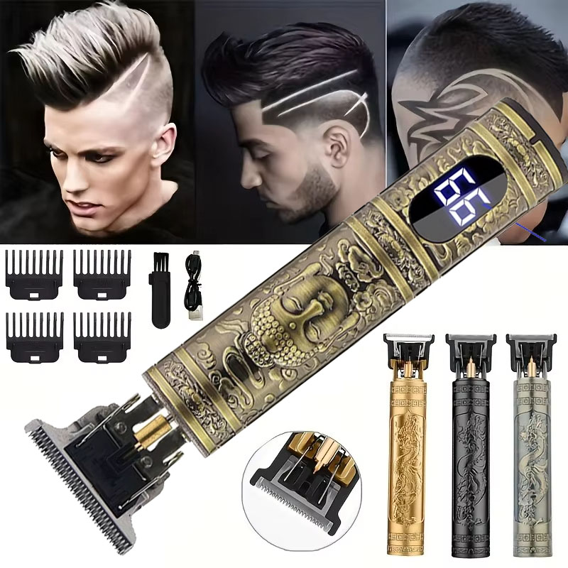 Mens Vintage Grooming Kit - T9 Vintage Hair Clippers for Men