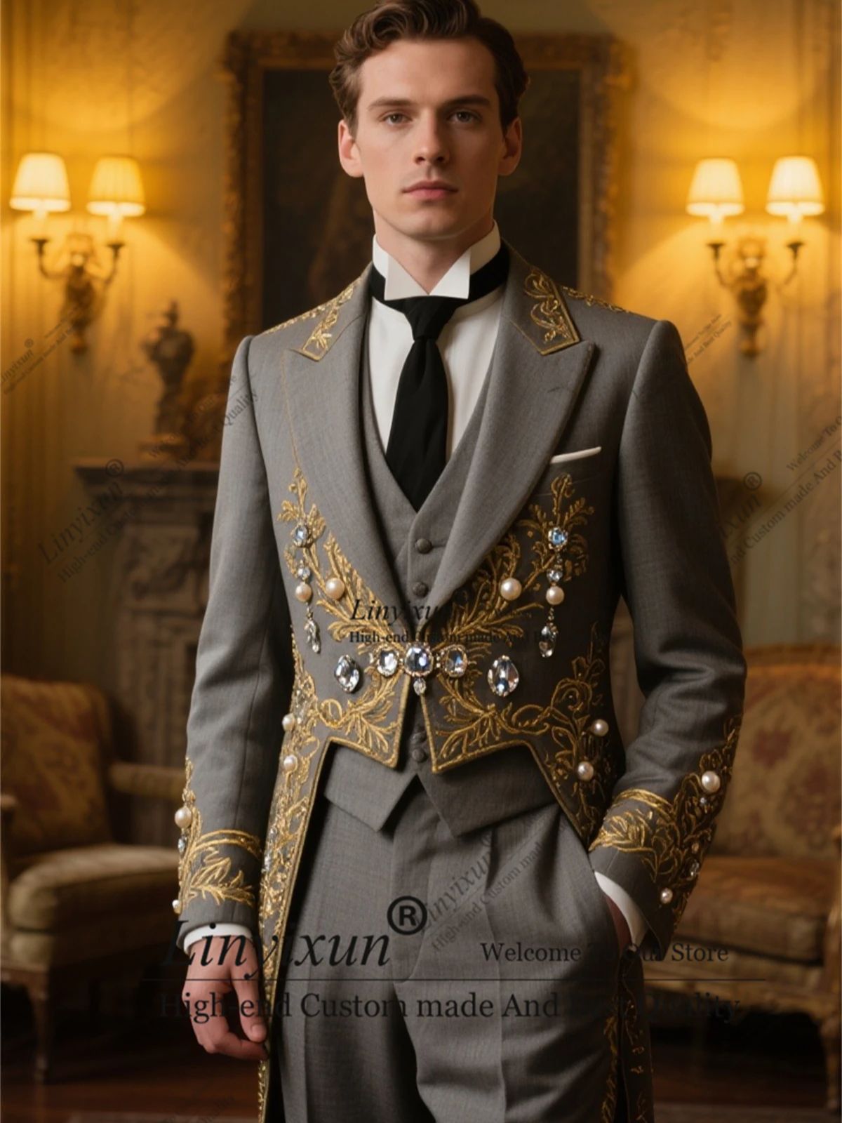 X Men Grooming - Elegant with embroidered style Men Suits