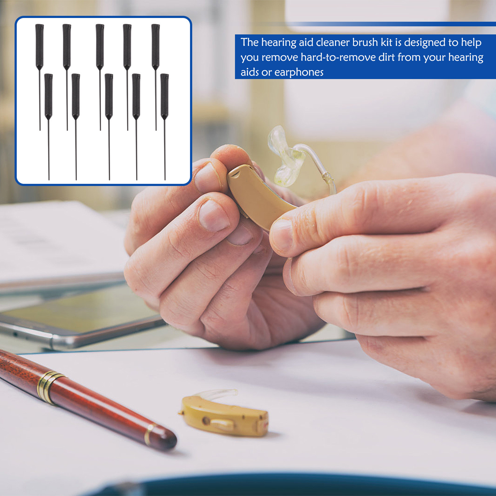 10Pcs Hearing Aid Cleaning Kit - Ear Wax Remover review and price