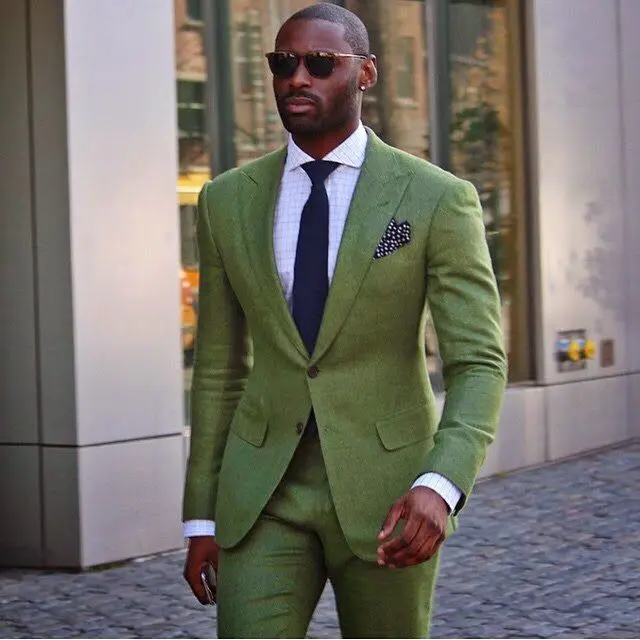 Army Green Linen Costume Homme - X Men Grooming review and price