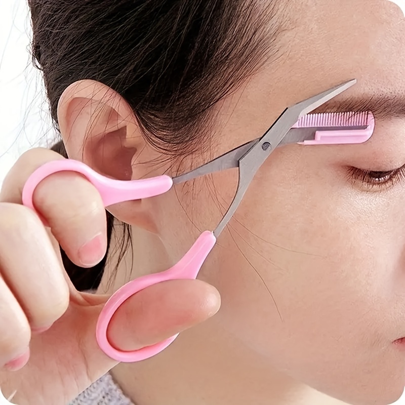 Eyebrow Trimmer Scissor With C - Men'S Grooming Makeup review and price