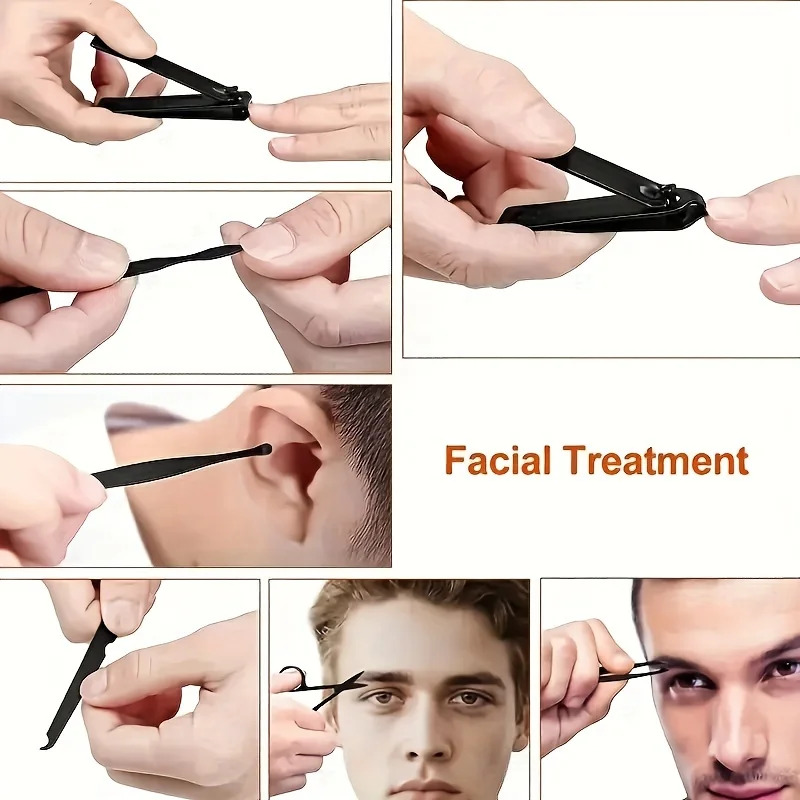 7-24pcs Professional  Nail Cli - Nail Care Kit Mens review and price