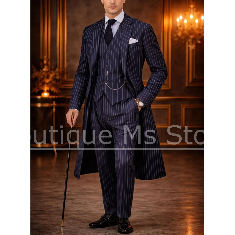 Chic Men Striped Suit 3 Piece  - X Men Grooming review and price