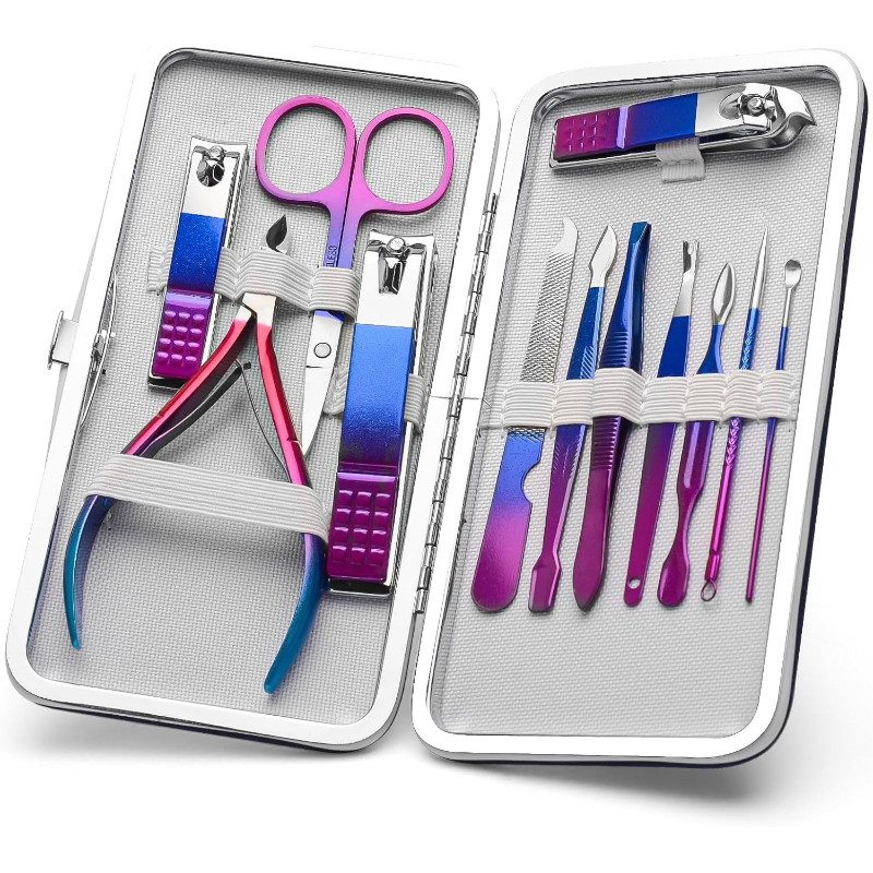 Manicure Set Nail Clippers Ped - Nail Care Kit Mens review and price