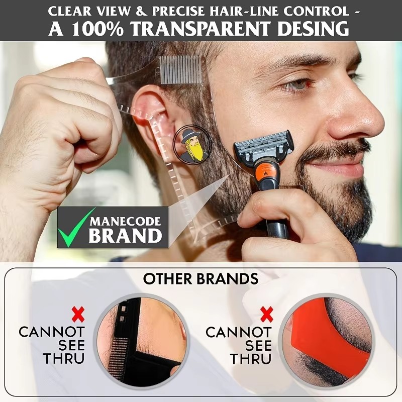 1PC/2Pc/3Pc Plastic Beard Comb - Men'S Grooming Makeup review and price