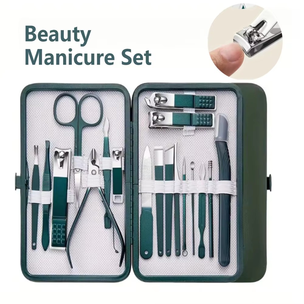 4/7/10/12/18 Pcs Manicure Set  - Nail Care Kit Mens review and price