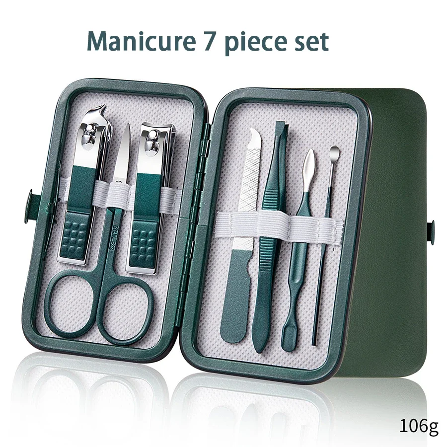 4/7/10/12/18 Pcs Manicure Set  - Nail Care Kit Mens review and price