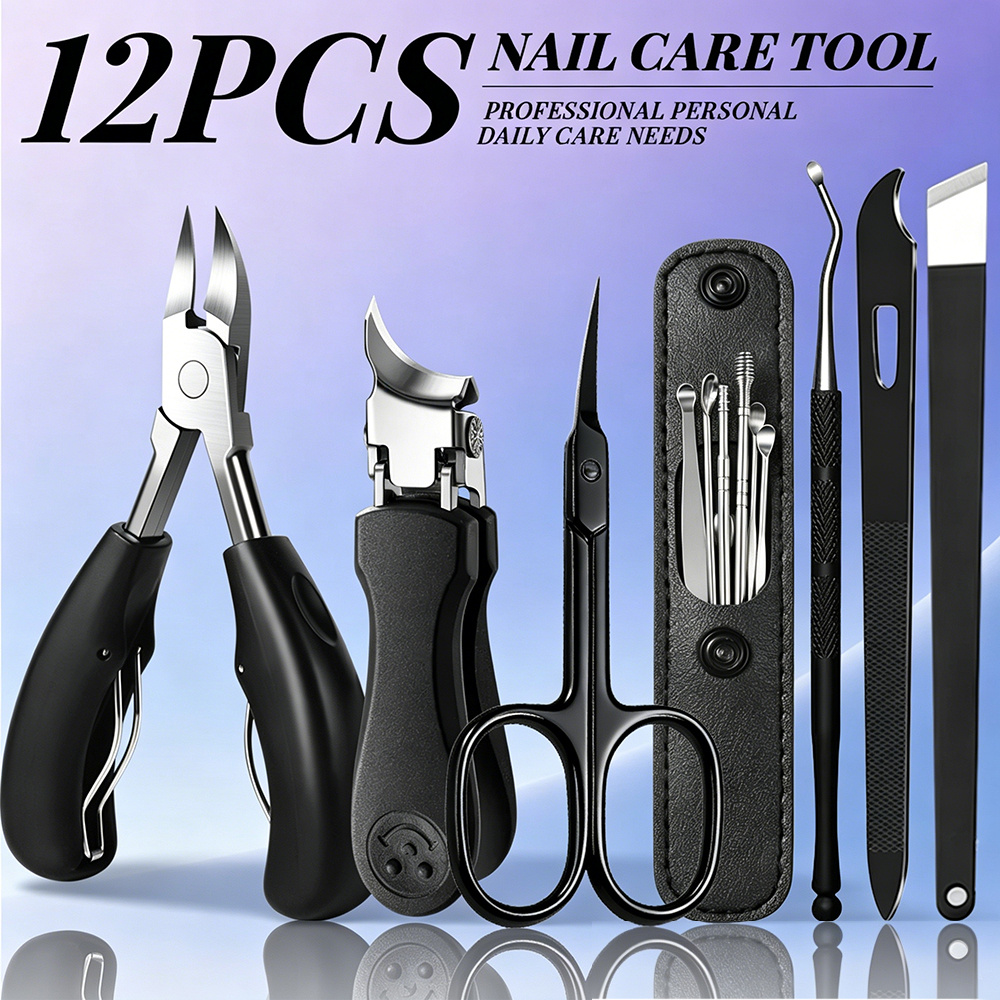1/12PCS Professional Nail Care - Nail Care Kit Mens review and price
