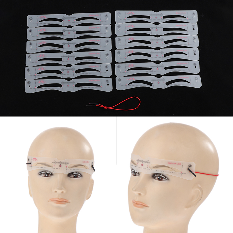 12Pcs Eyebrow Stencil Set Reus - Men'S Grooming Makeup review and price