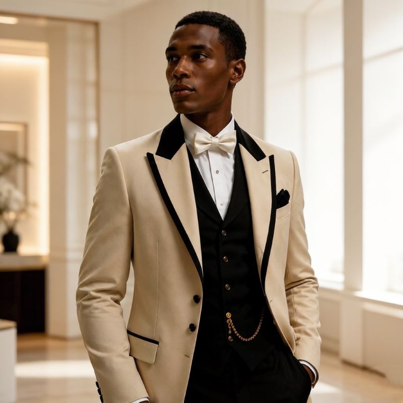 3 Pcs Wedding Suits for Men Sl - X Men Grooming review and price