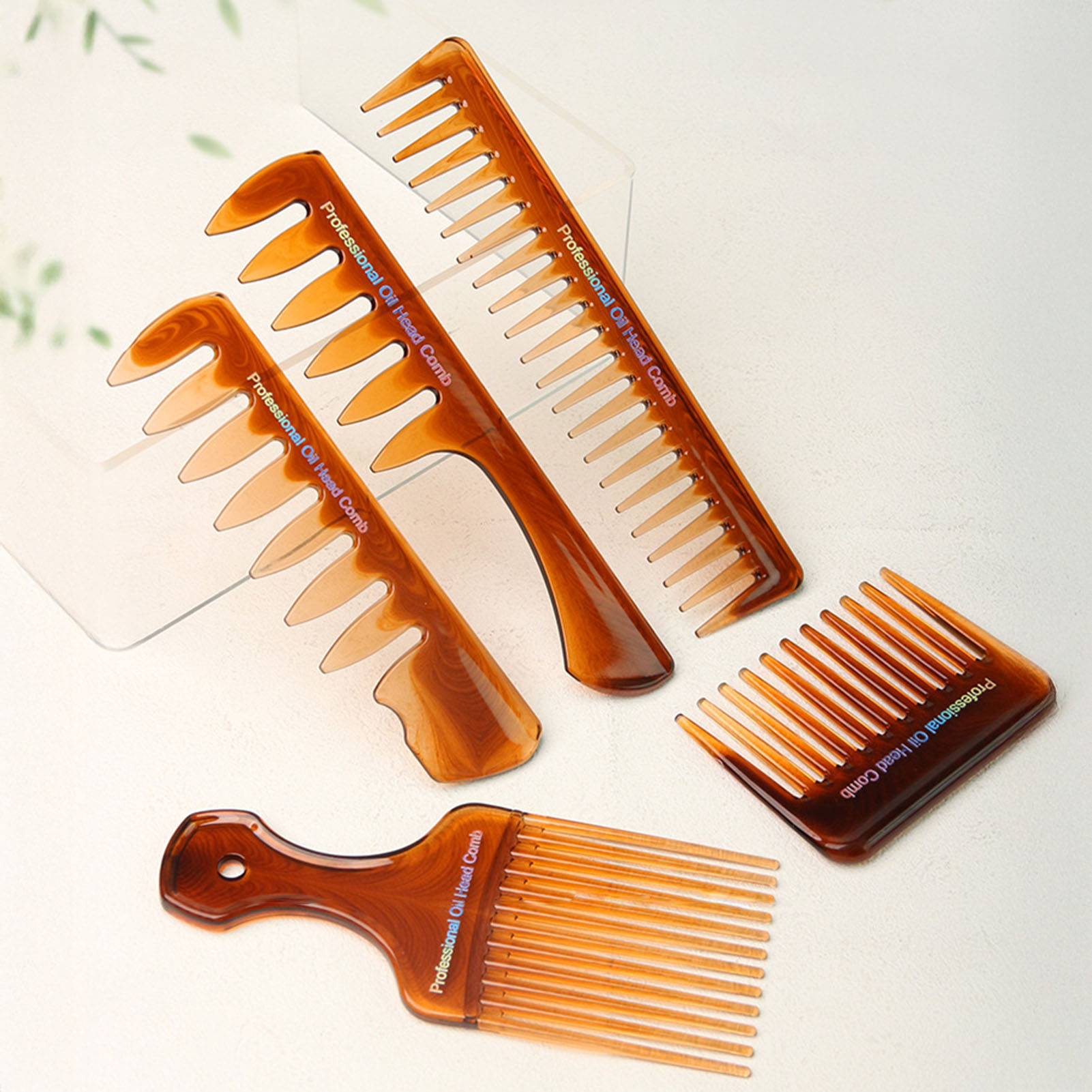 5Pcs Barber Comb Set Vintage H - Mens Vintage Grooming Kit review and price