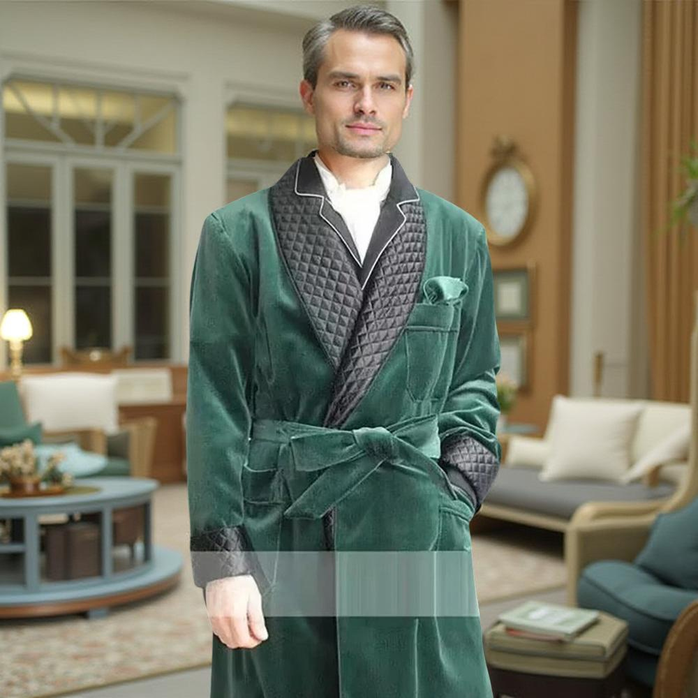 Velvet Smoking Long Men Jacket - X Men Grooming review and price