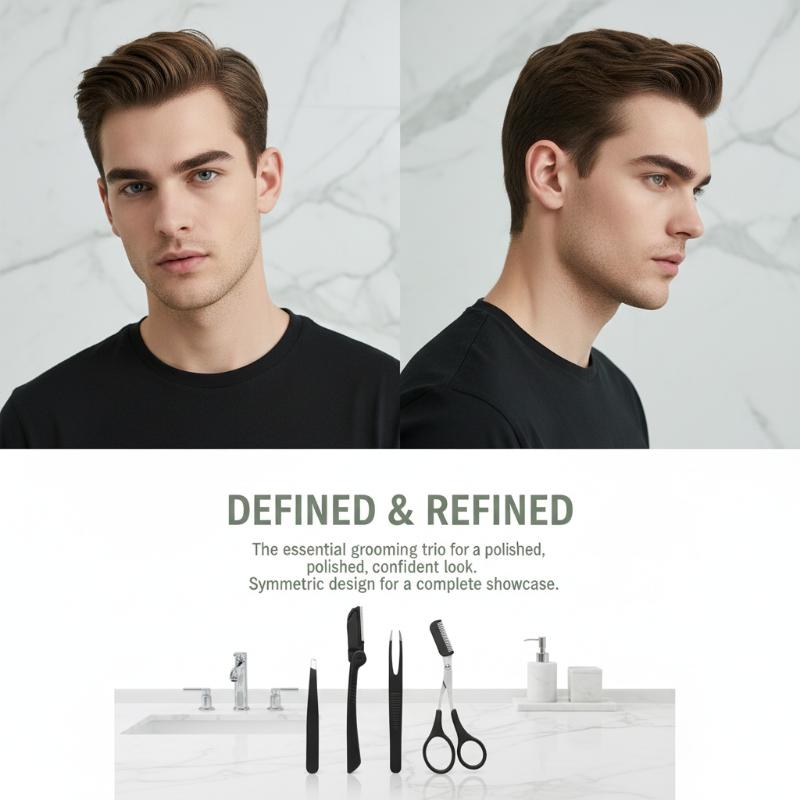 Stainless Steel Eyebrow Groomi - Men'S Grooming Makeup review and price