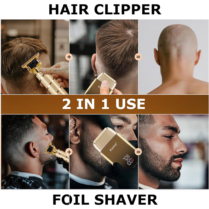 Kemei KM-TX10 T9 Hair Trimmer  - Men'S Grooming Gift Set review and price