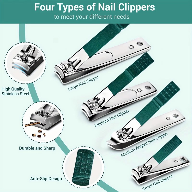 Manicure Set Nail Clippers Kit - Nail Care Kit Mens review and price