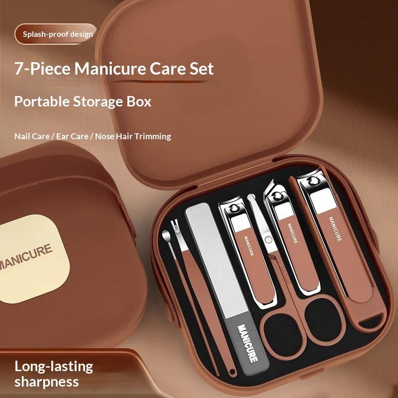 7/8Pcs Nail Art Tools Set Nail - Nail Care Kit Mens review and price
