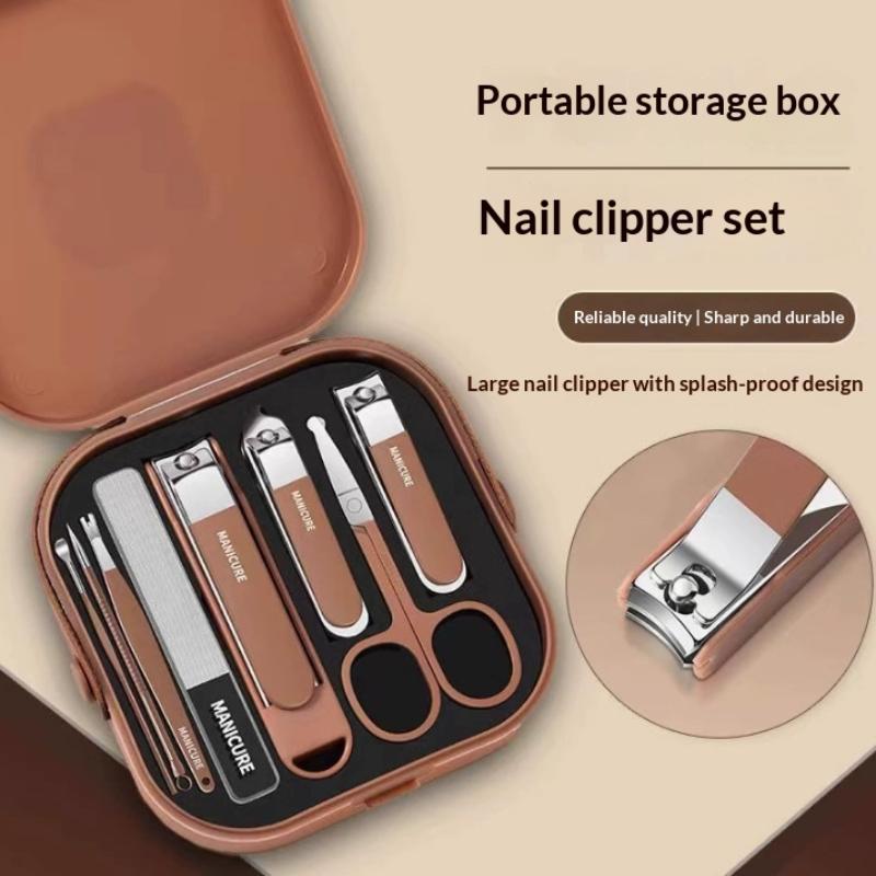 7/8Pcs Nail Art Tools Set Nail - Nail Care Kit Mens review and price